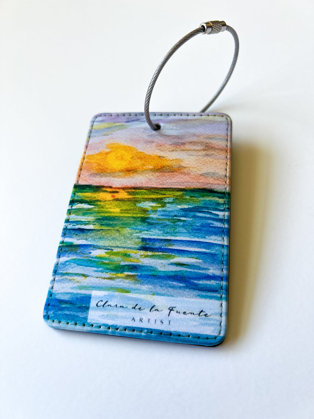 St Joe's Sunset Luggage Art Tag