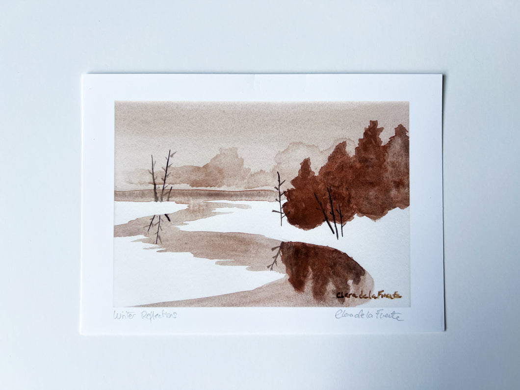 Winter Reflections Art Print - Display print